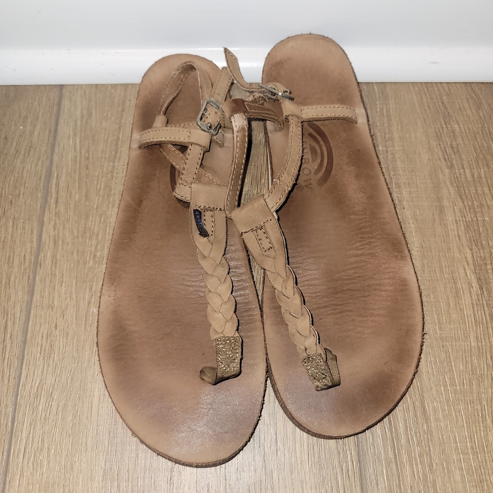 Rainbow Sandals Womens T- Street Tan Leather Sandals